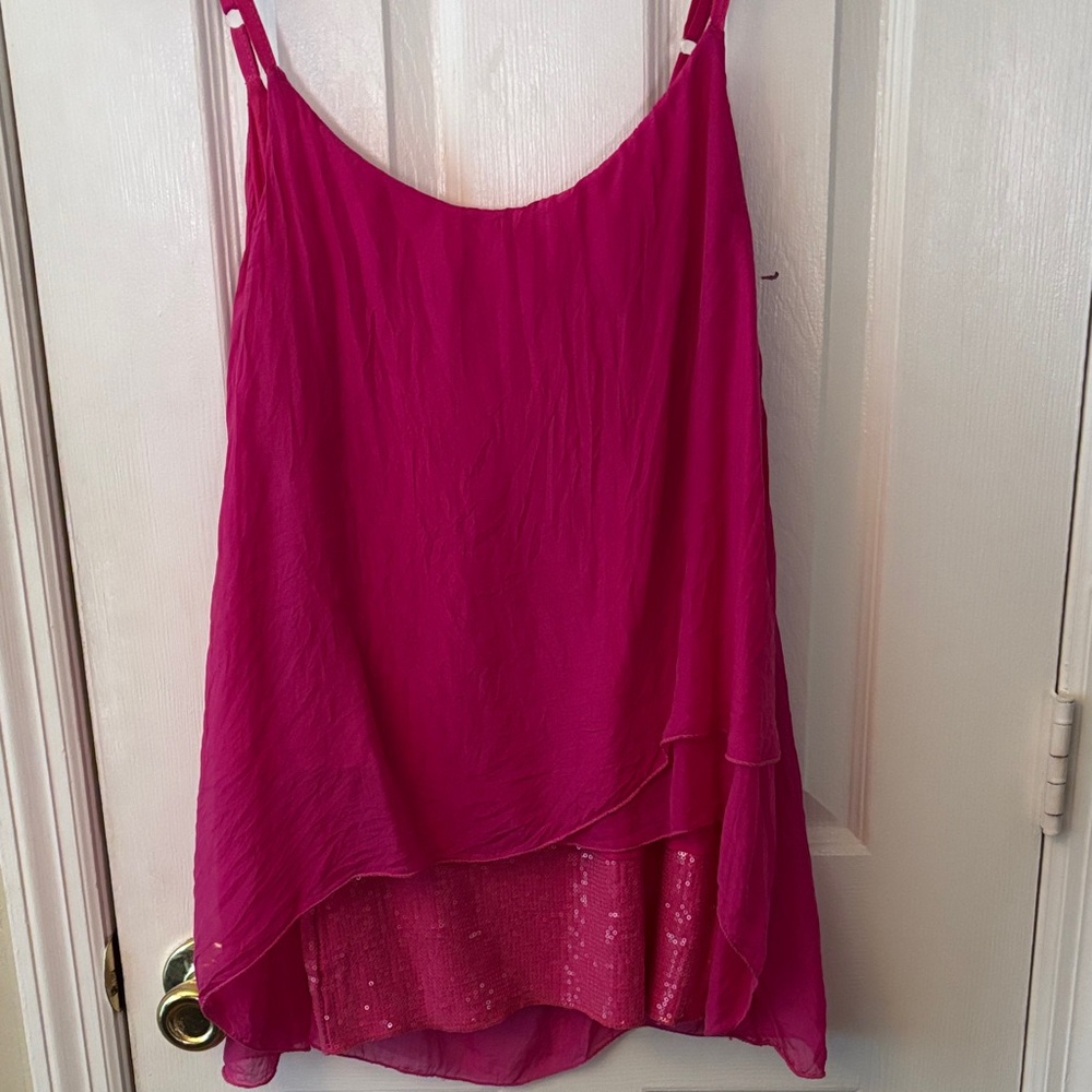 Nordstrom Fuchsia Layered Camisole